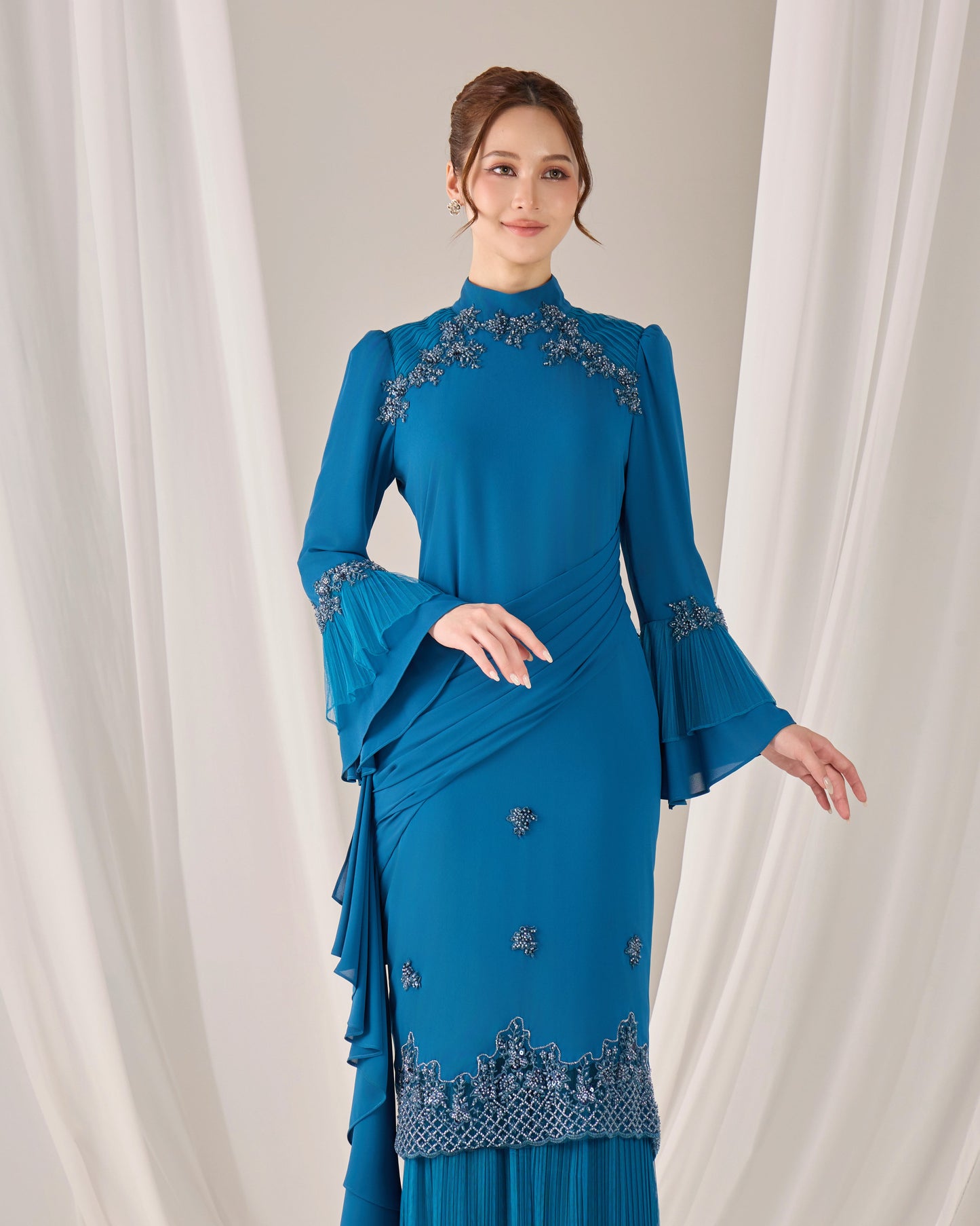 HAYLIE KURUNG (TEAL BLUE)