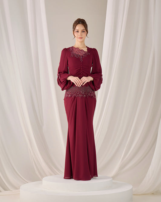 IZZEL KURUNG (BURGUNDY)