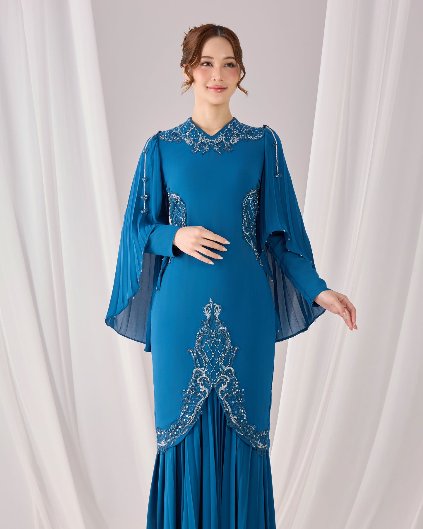 JANNE KURUNG (TEAL BLUE)