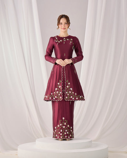 ZAYYA KURUNG (BURGUNDY)