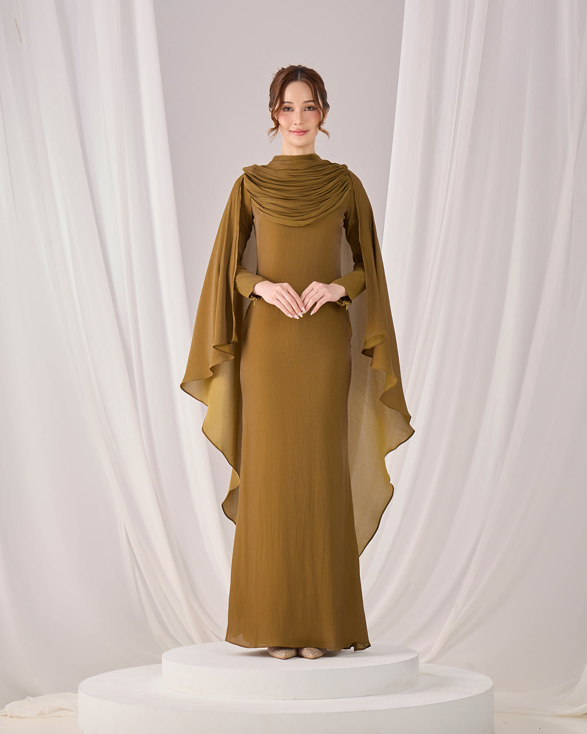 MINOR DEFECT ARLENA DRESS (ARMY GREEN)