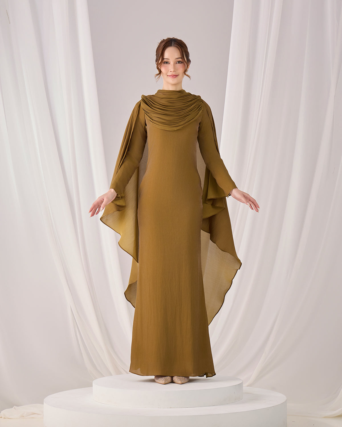 ARLENA DRESS (ARMY GREEN)