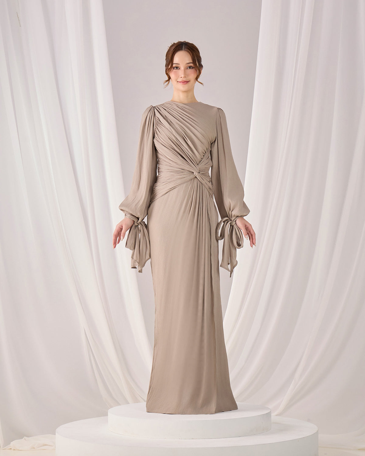 MAHRA DRESS (GREY)