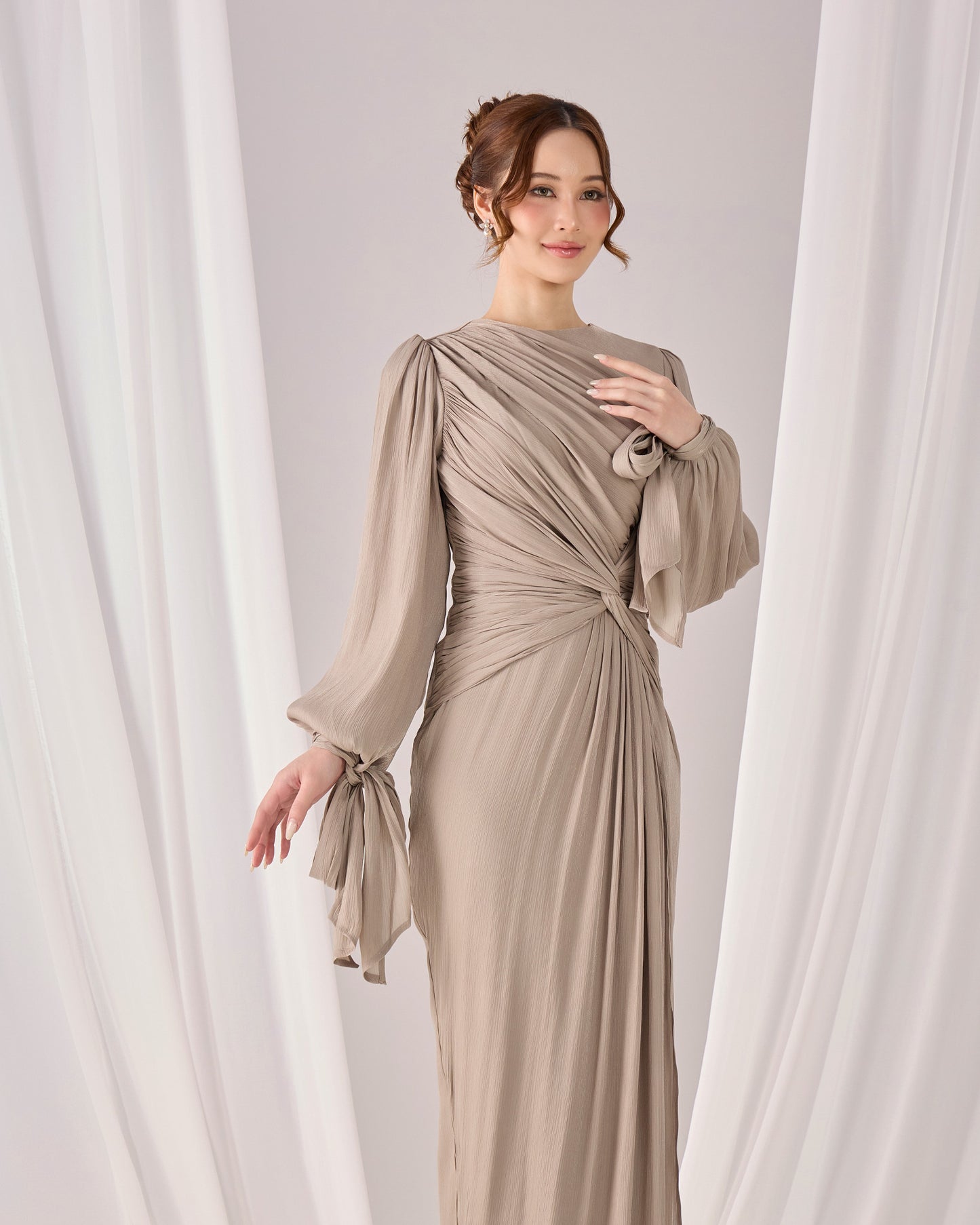 MAHRA DRESS (GREY)