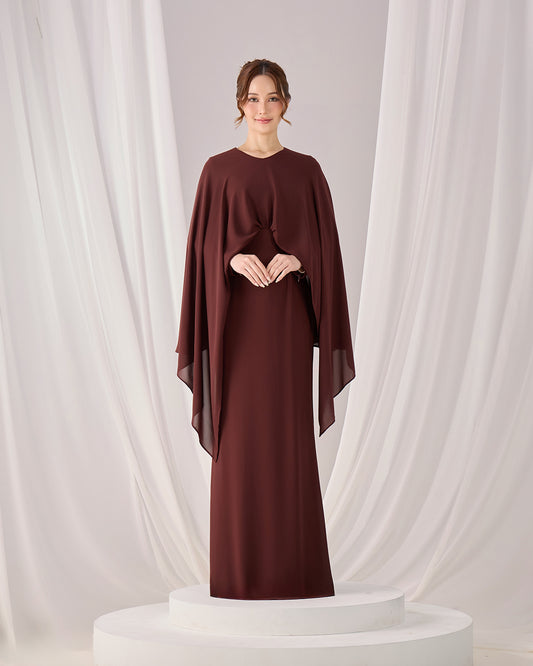 MINOR DEFECT ZALEA DRESS (RICH BROWN)