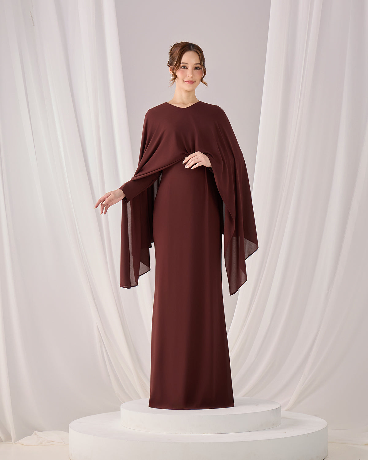 MINOR DEFECT ZALEA DRESS (RICH BROWN)