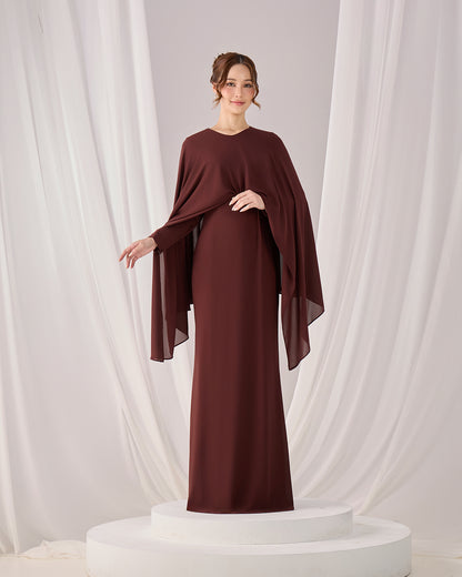MINOR DEFECT ZALEA DRESS (RICH BROWN)
