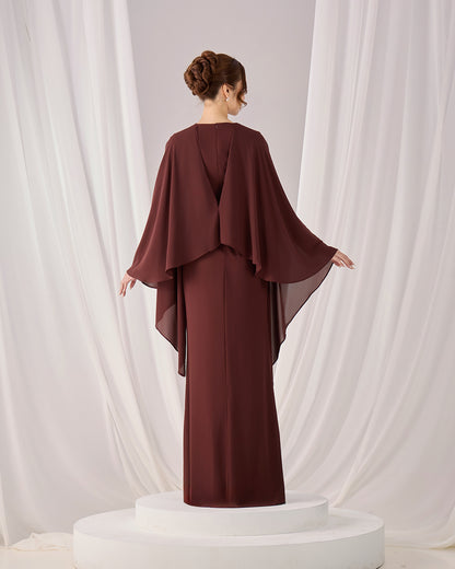 MINOR DEFECT ZALEA DRESS (RICH BROWN)