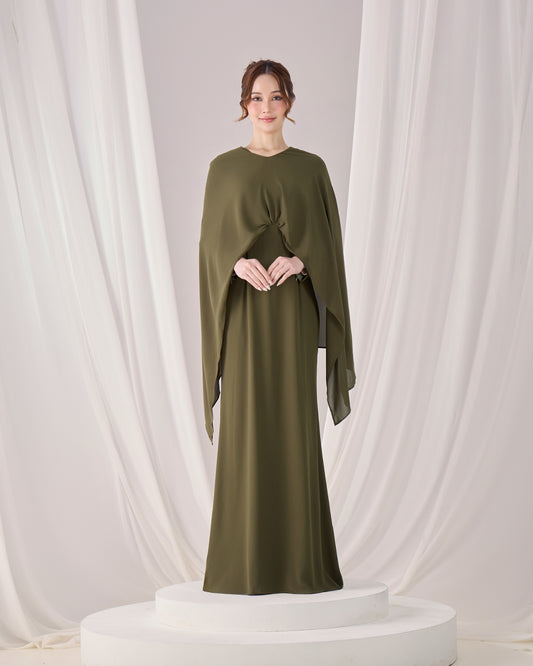 ZALEA DRESS (ARMY GREEN)
