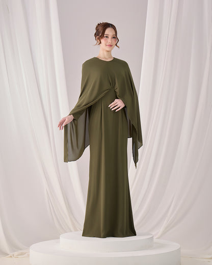 ZALEA DRESS (ARMY GREEN)