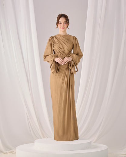 MAHRA DRESS (KHAKI)