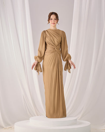 MAHRA DRESS (KHAKI)