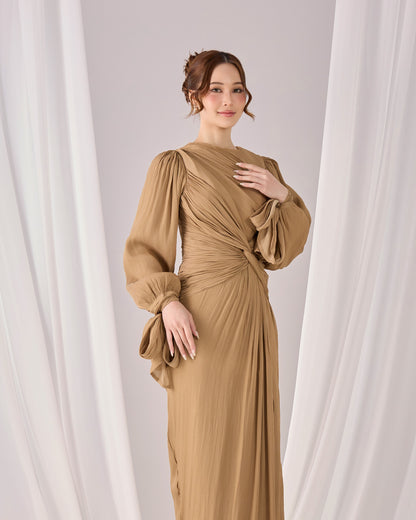 MAHRA DRESS (KHAKI)