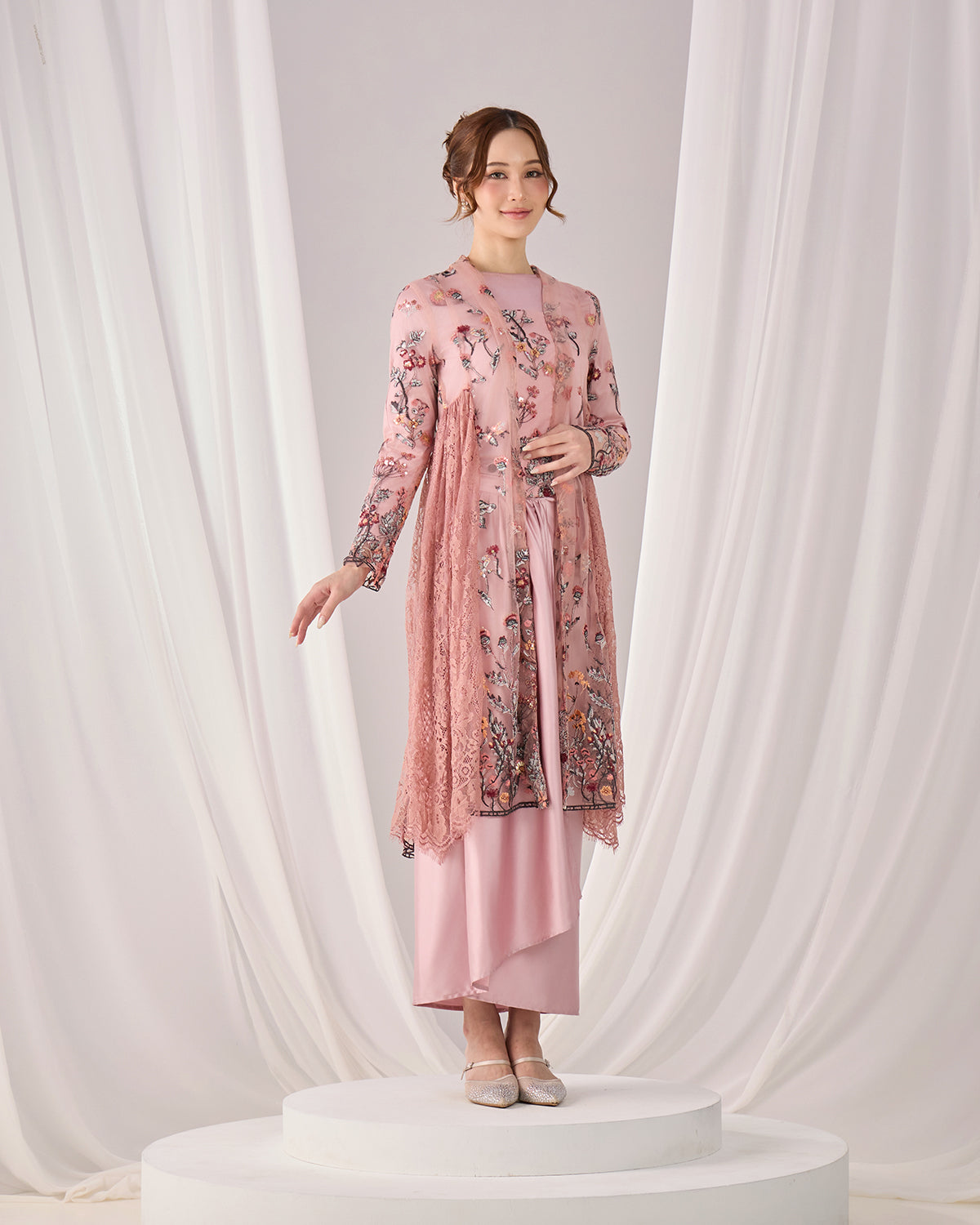 SELINA KEBAYA (DUSTY PINK)
