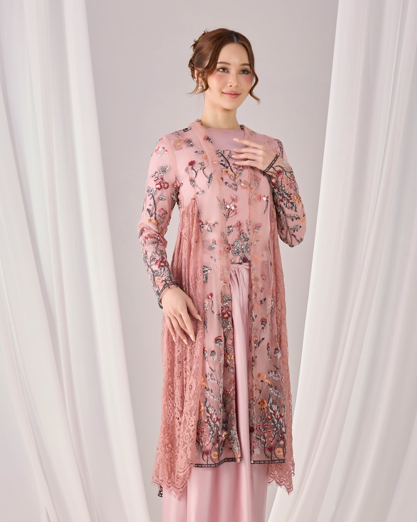MINOR DEFECT SELINA KEBAYA (DUSTY PINK)