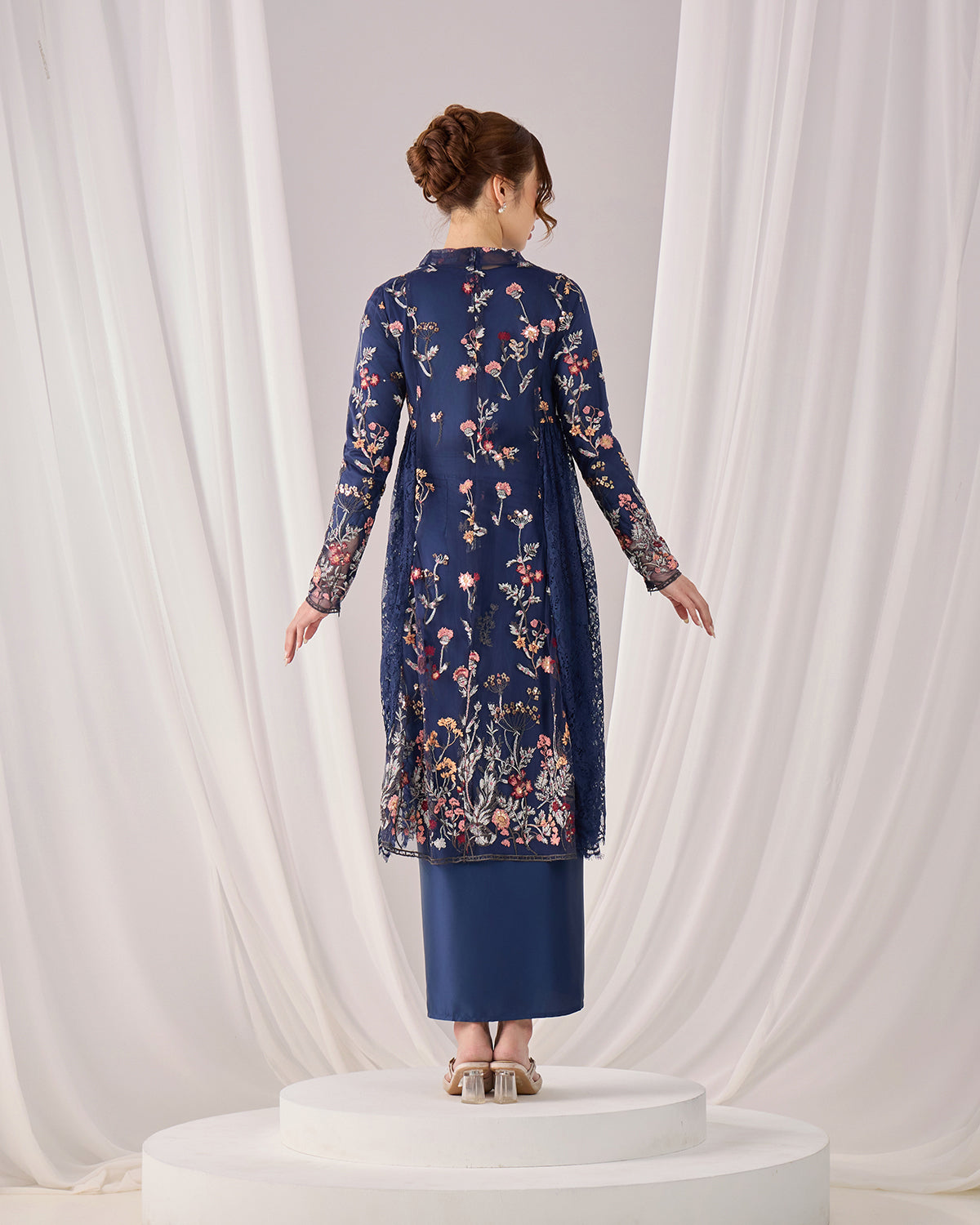 SELINA KEBAYA (NAVY BLUE)