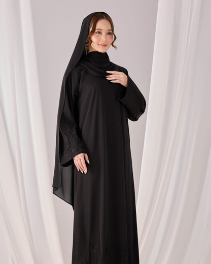 QAFIYA ABAYA (BLACK)