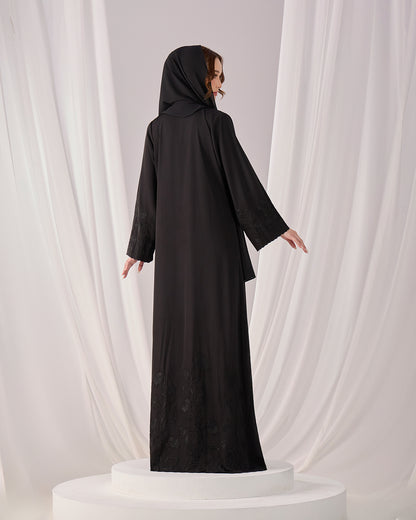 QAFIYA ABAYA (BLACK)