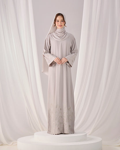 MINOR DEFECT QAFIYA ABAYA (GREY)