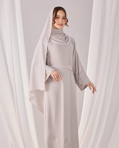 MINOR DEFECT QAFIYA ABAYA (GREY)