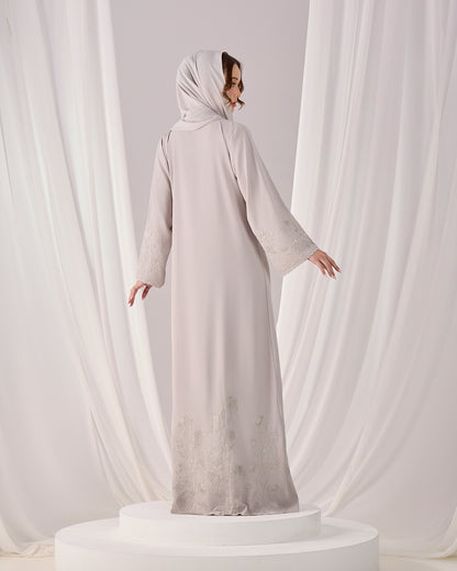 MINOR DEFECT QAFIYA ABAYA (GREY)