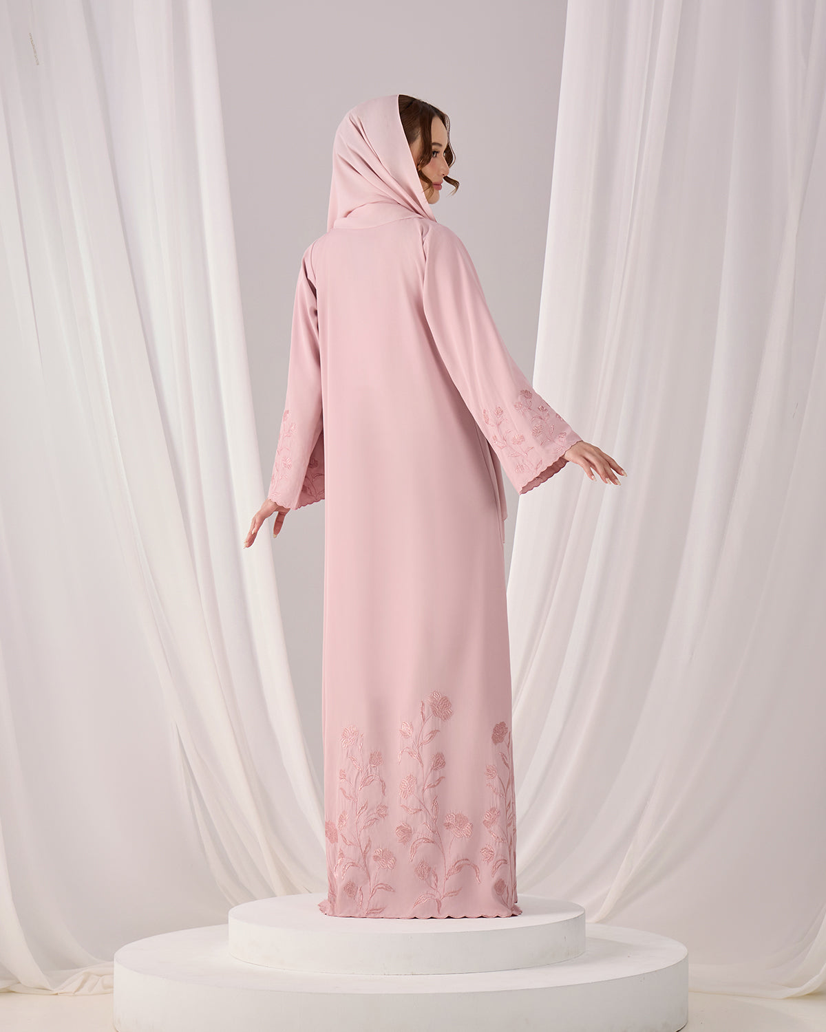 QAFIYA ABAYA (DUSTY PINK)