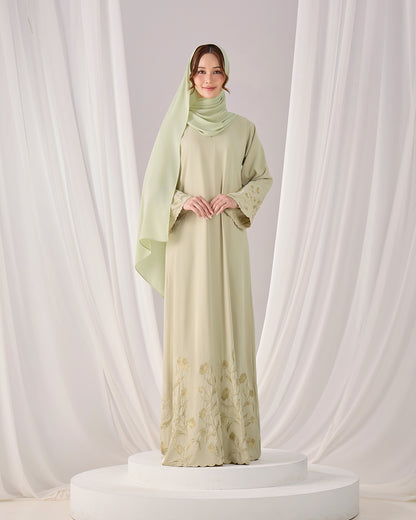 QAFIYA ABAYA (GREEN TEA)