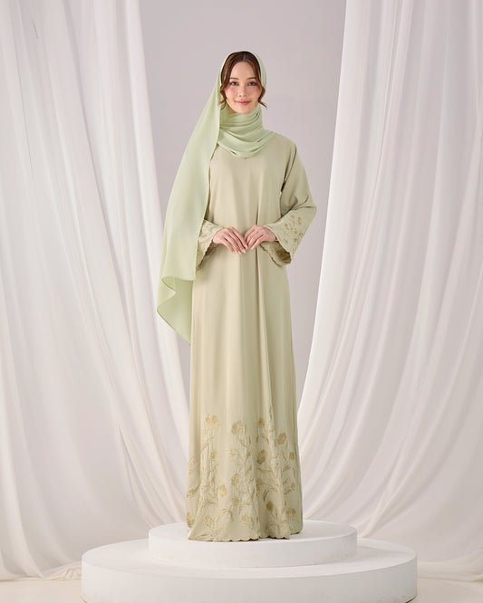 QAFIYA ABAYA (GREEN TEA)