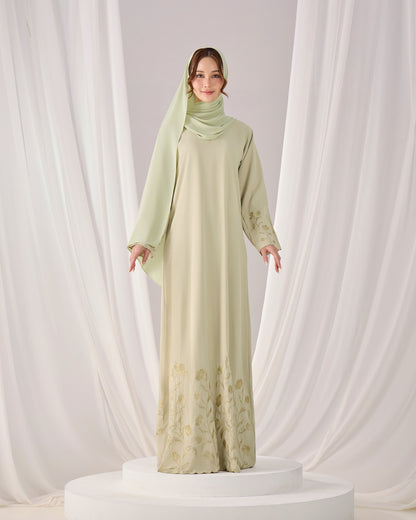 QAFIYA ABAYA (GREEN TEA)