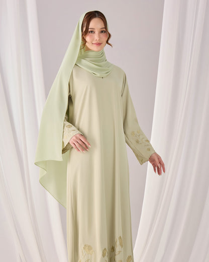 QAFIYA ABAYA (GREEN TEA)