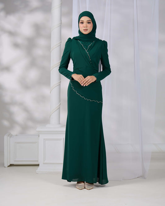 TIHANI DRESS (EMERALD GREEN)