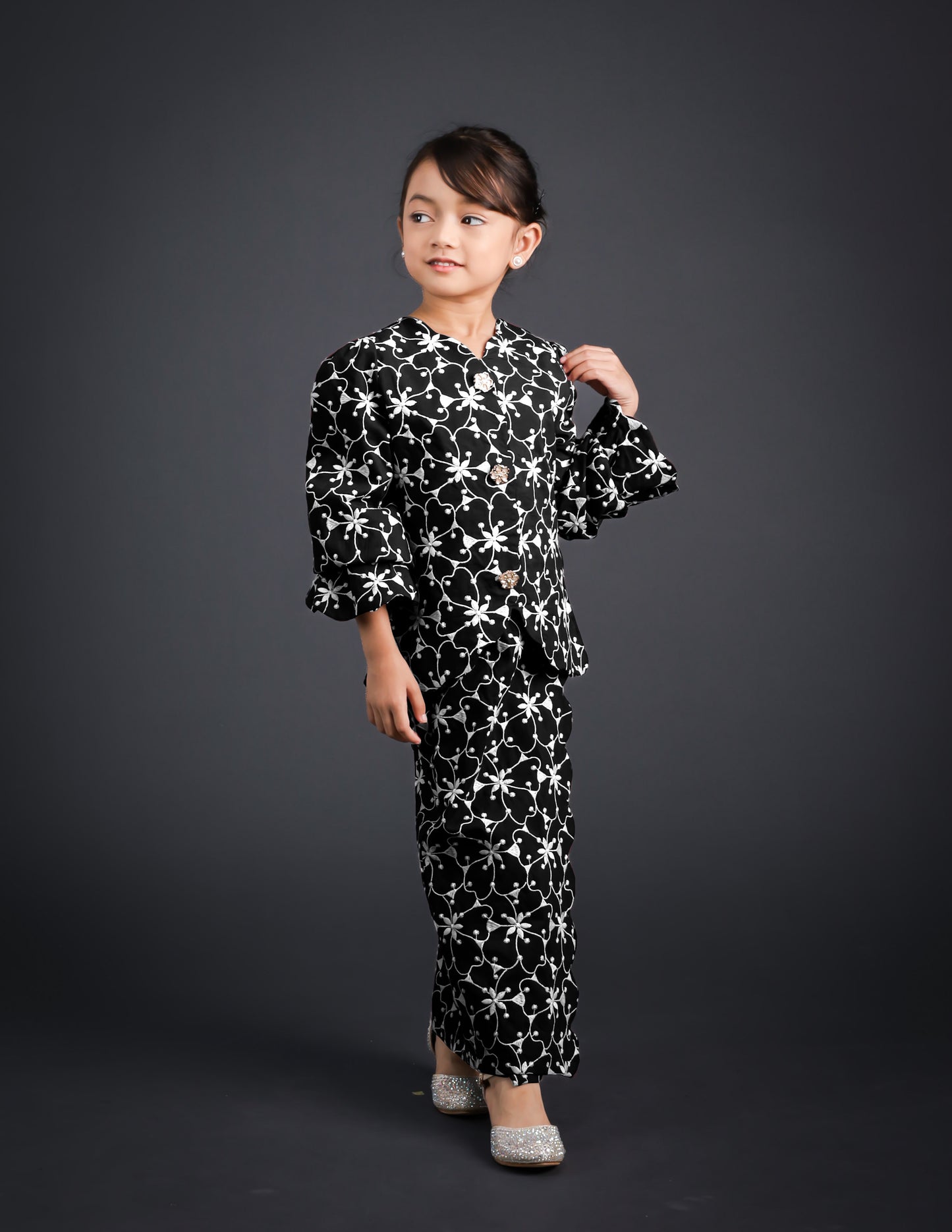WARDIYA KURUNG KIDS (BLACK)