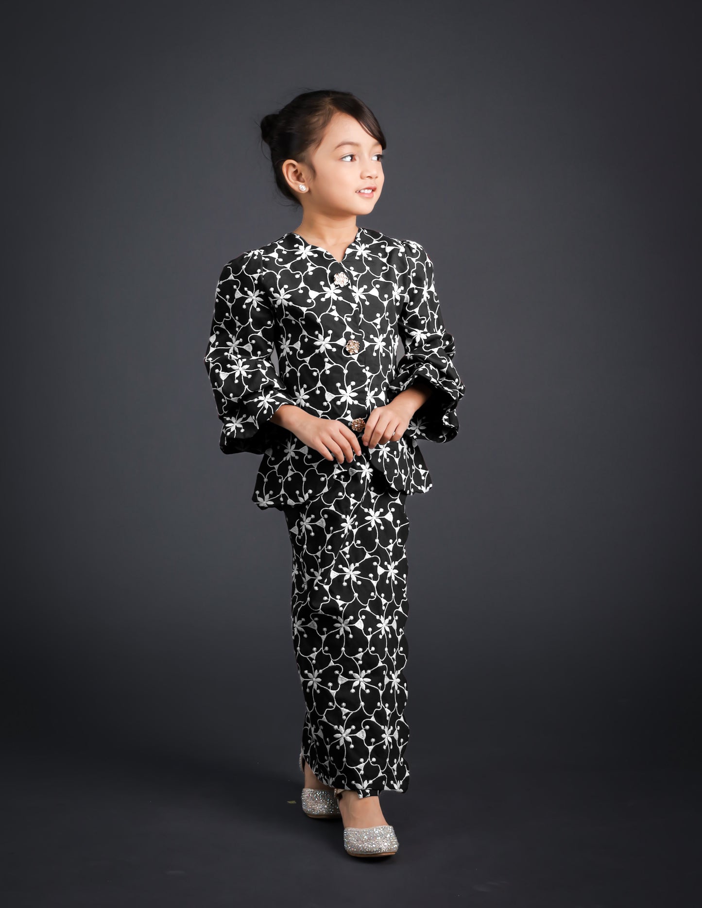WARDIYA KURUNG KIDS (BLACK)