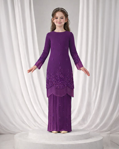DARIYA KURUNG KIDS (DARK PURPLE)