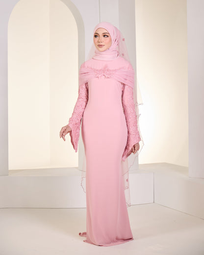 DARLENE DRESS (DUSTY PINK)