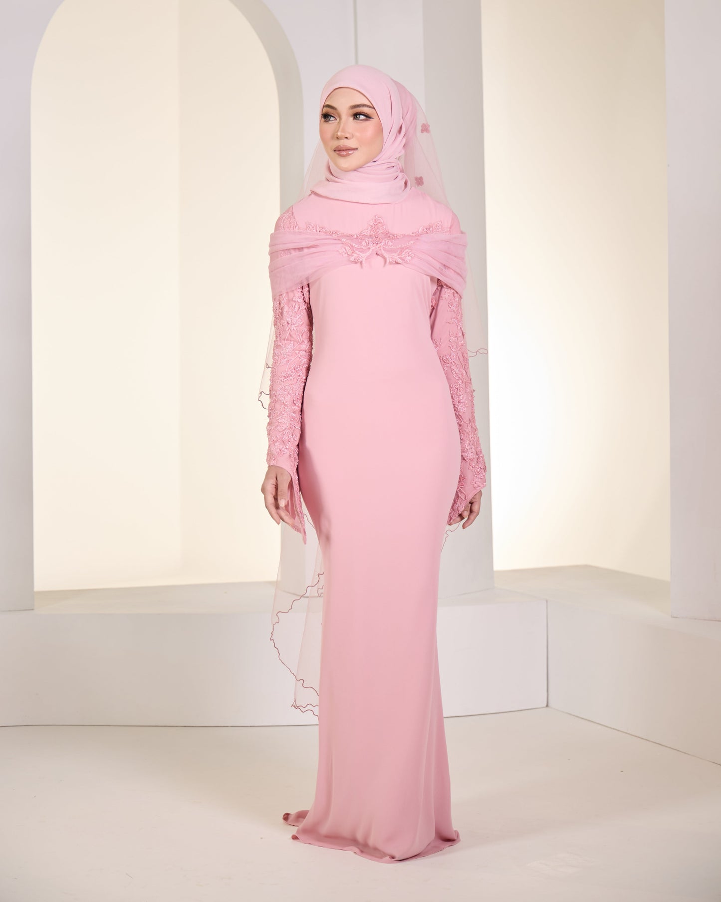 DARLENE DRESS (DUSTY PINK)