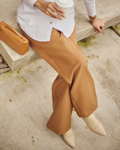 MINOR DEFECT DELLA PALAZZO PANTS (LIGHT BROWN)