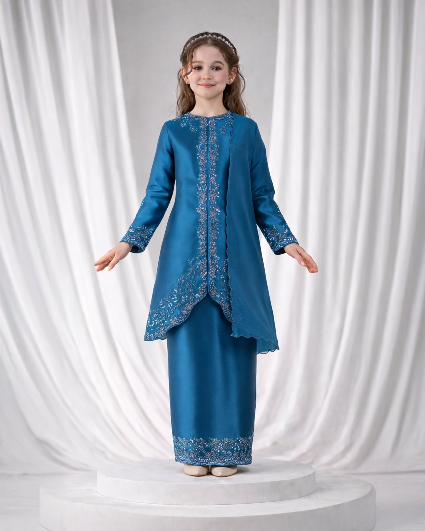 NIARA KURUNG KIDS (TEAL BLUE)