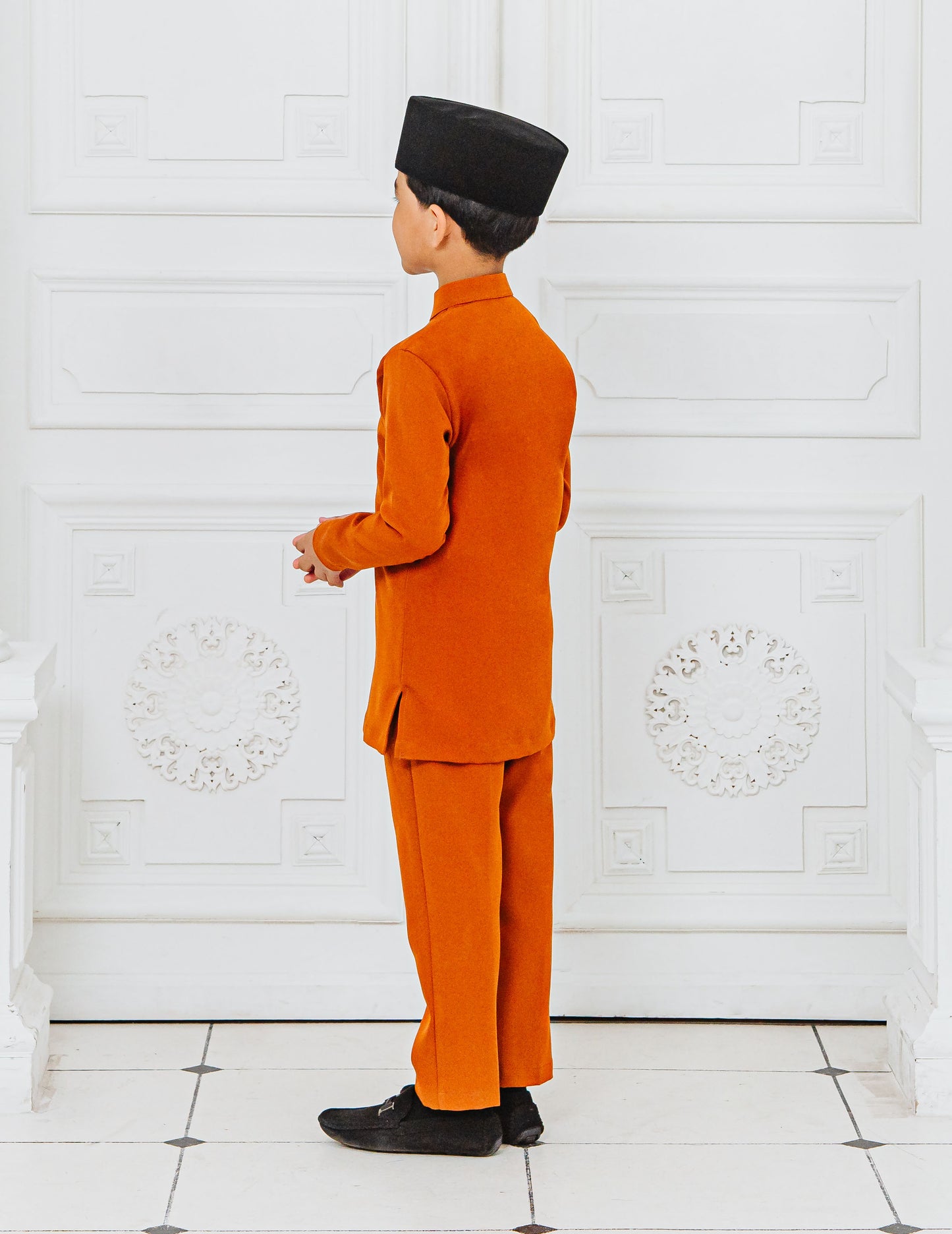 BAJU MELAYU KIDS (BURNT ORANGE)