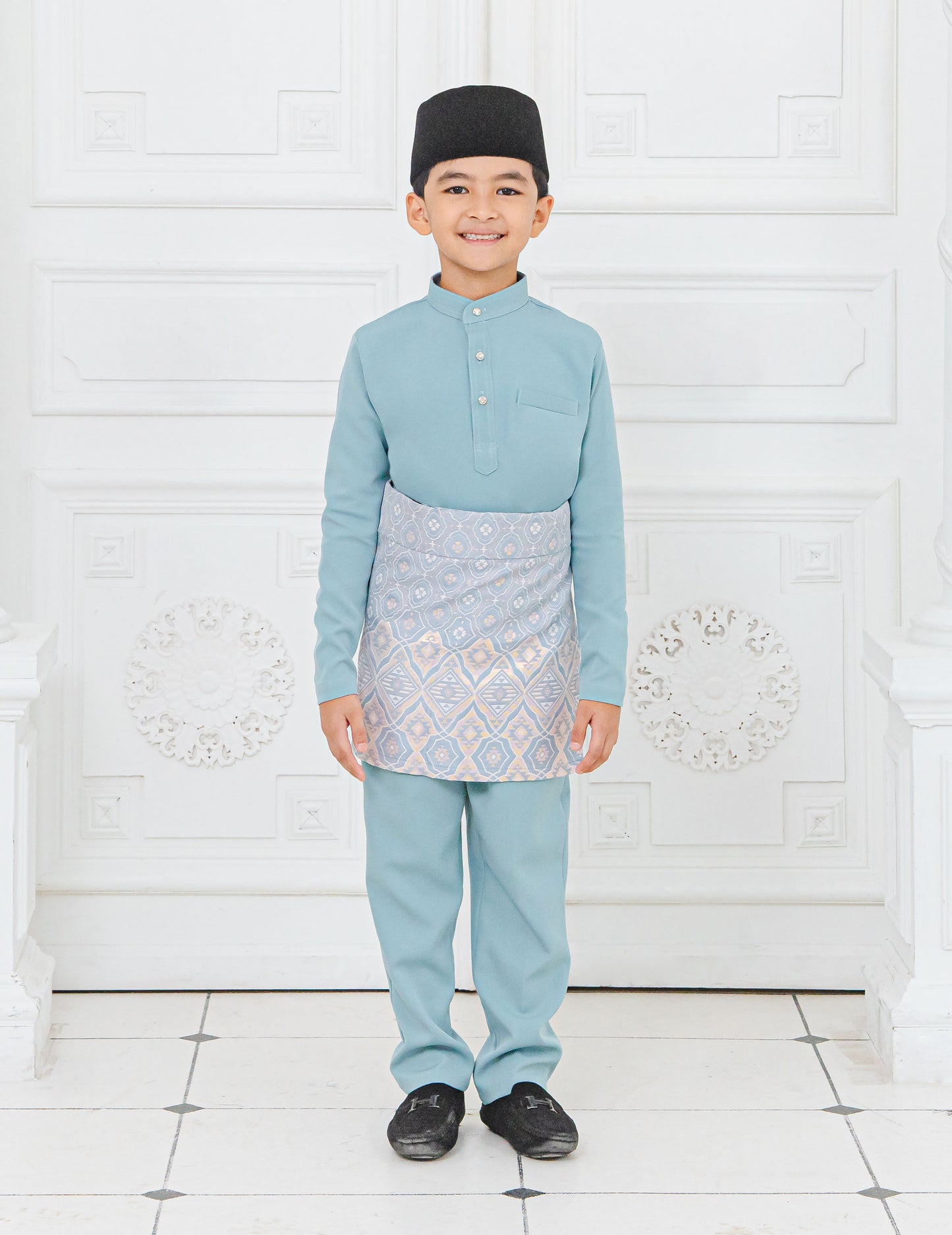 BAJU MELAYU KIDS (MISTY BLUE)