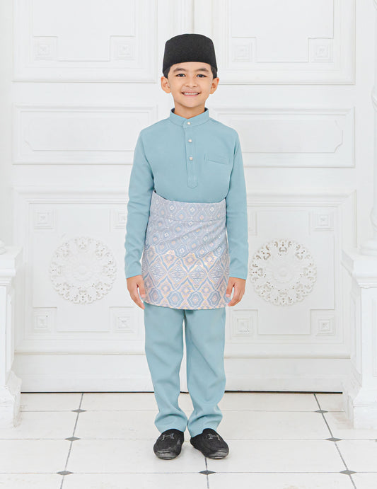BAJU MELAYU KIDS (MISTY BLUE)
