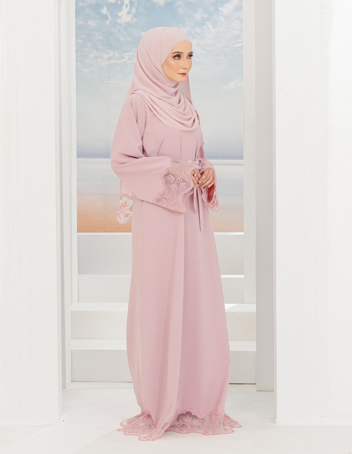 KAIRINA ABAYA (DUSTY PINK)