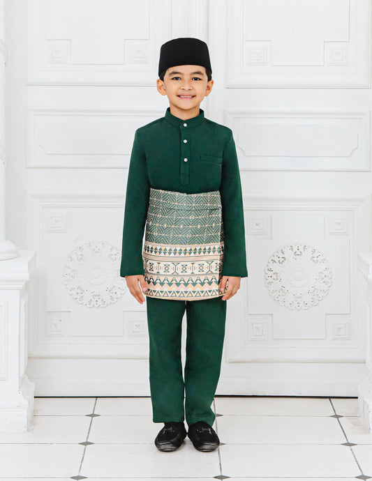 BAJU MELAYU KIDS (EMERALD GREEN)