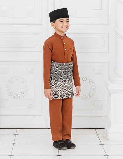 BAJU MELAYU KIDS (BROWN)