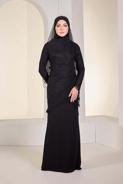 EDWINA BRIDE DRESS (BLACK)