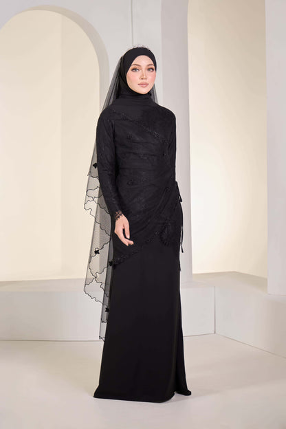 EDWINA BRIDE DRESS (BLACK)