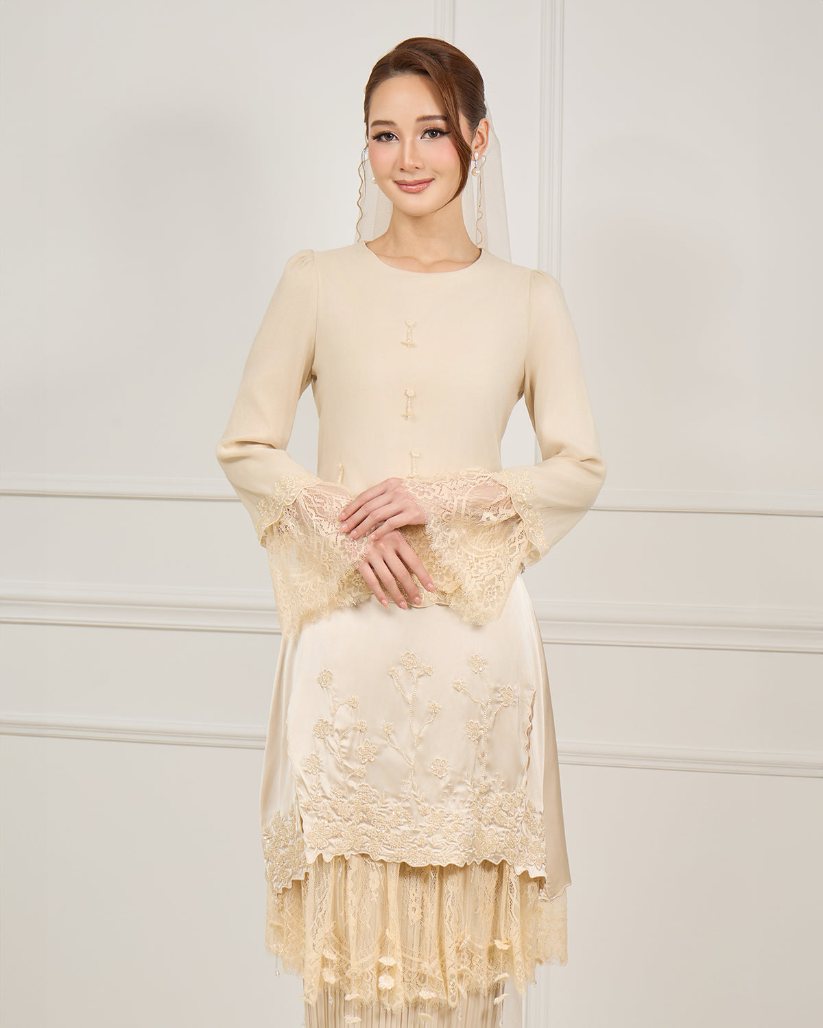 MINOR DEFECT LUCIENE KURUNG (CHAMPAGNE)