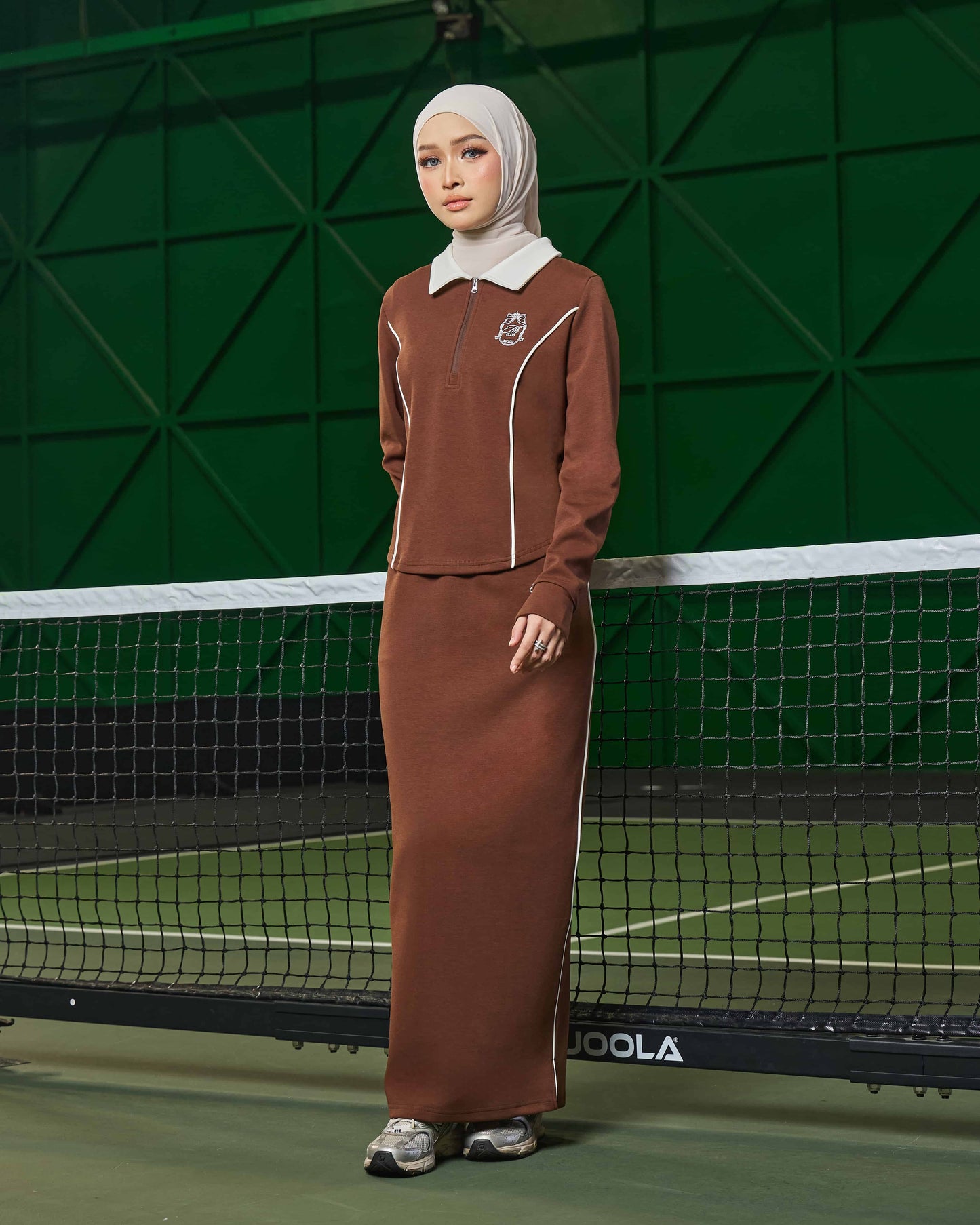 LIORA HALF-ZIP SKIRT (COCO)