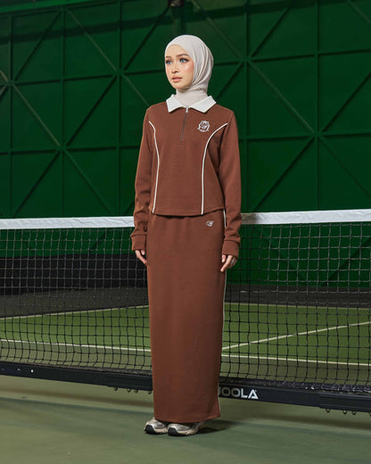 MINOR DEFECT LIORA HALF-ZIP SKIRT (COCO)