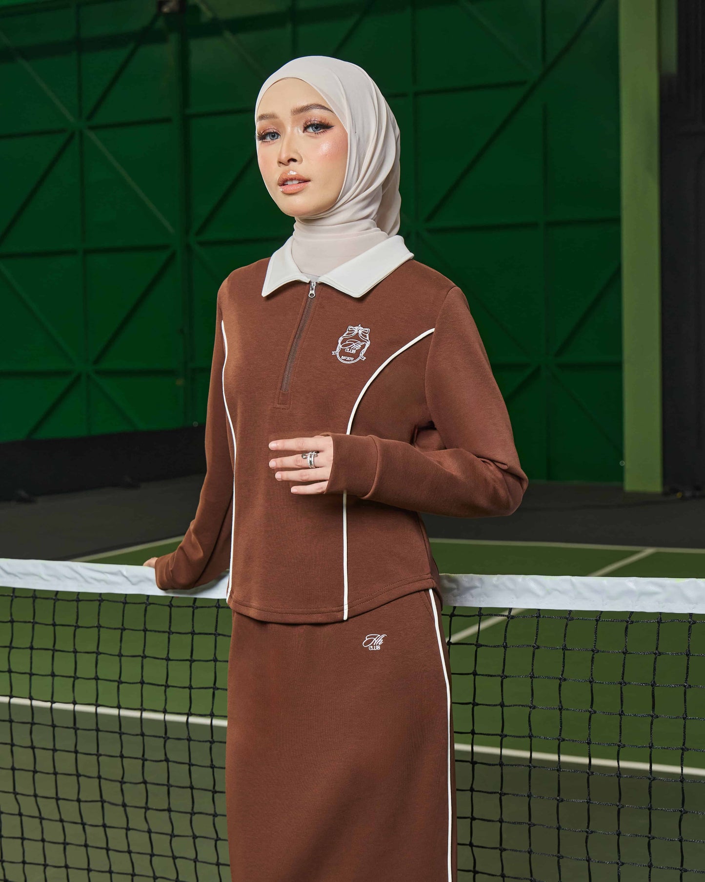 LIORA HALF-ZIP SKIRT (COCO)